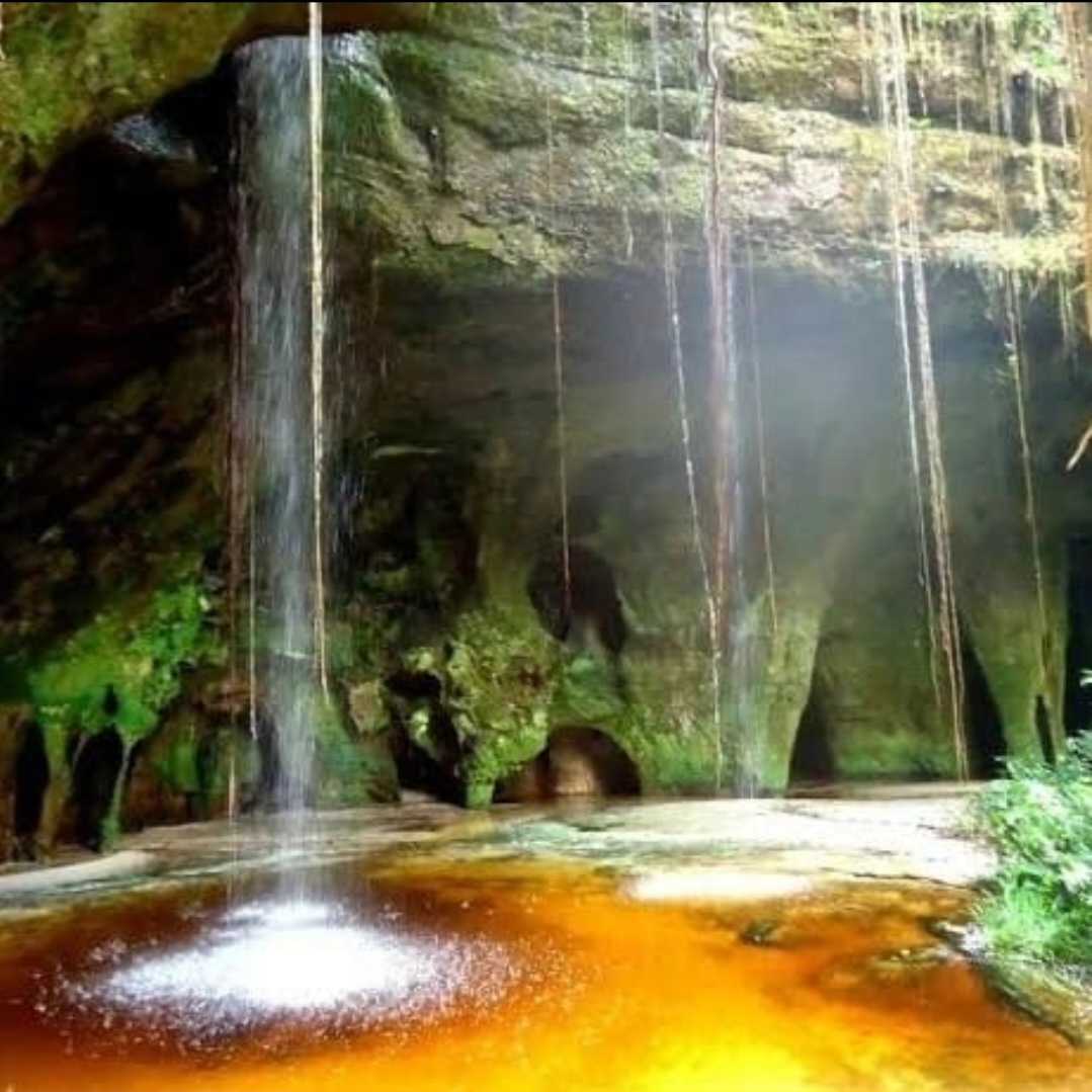 Cachoeira na floresta amazônica